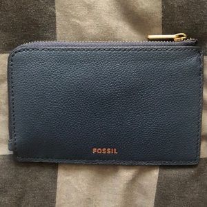 Fossil zip card case wallet